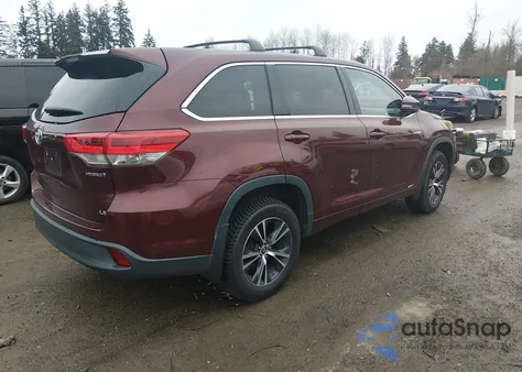 2017 Toyota Highlander Hybrid Le from USA, damaged, VIN 5TDBGRFH9HS026093